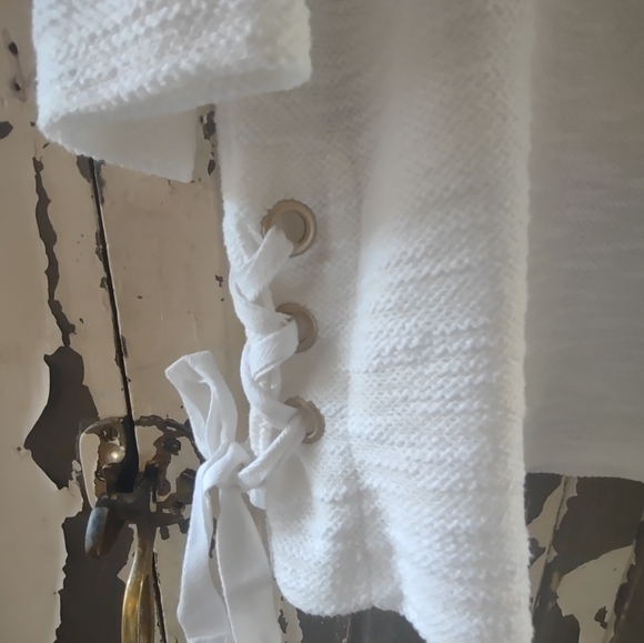 JONES NEW YORK SIGNATURE XL 3/4 SLEEVE WITH GROMMET TIE SIDES - Picture 2 of 7